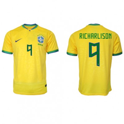Brasilien Richarlison #9 Heimtrikot WM 2022 Kurzarm